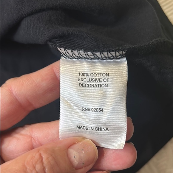 St. John's Bay Black Blouse with White Embroidery Top. NWT. PM - Picture 8 of 8